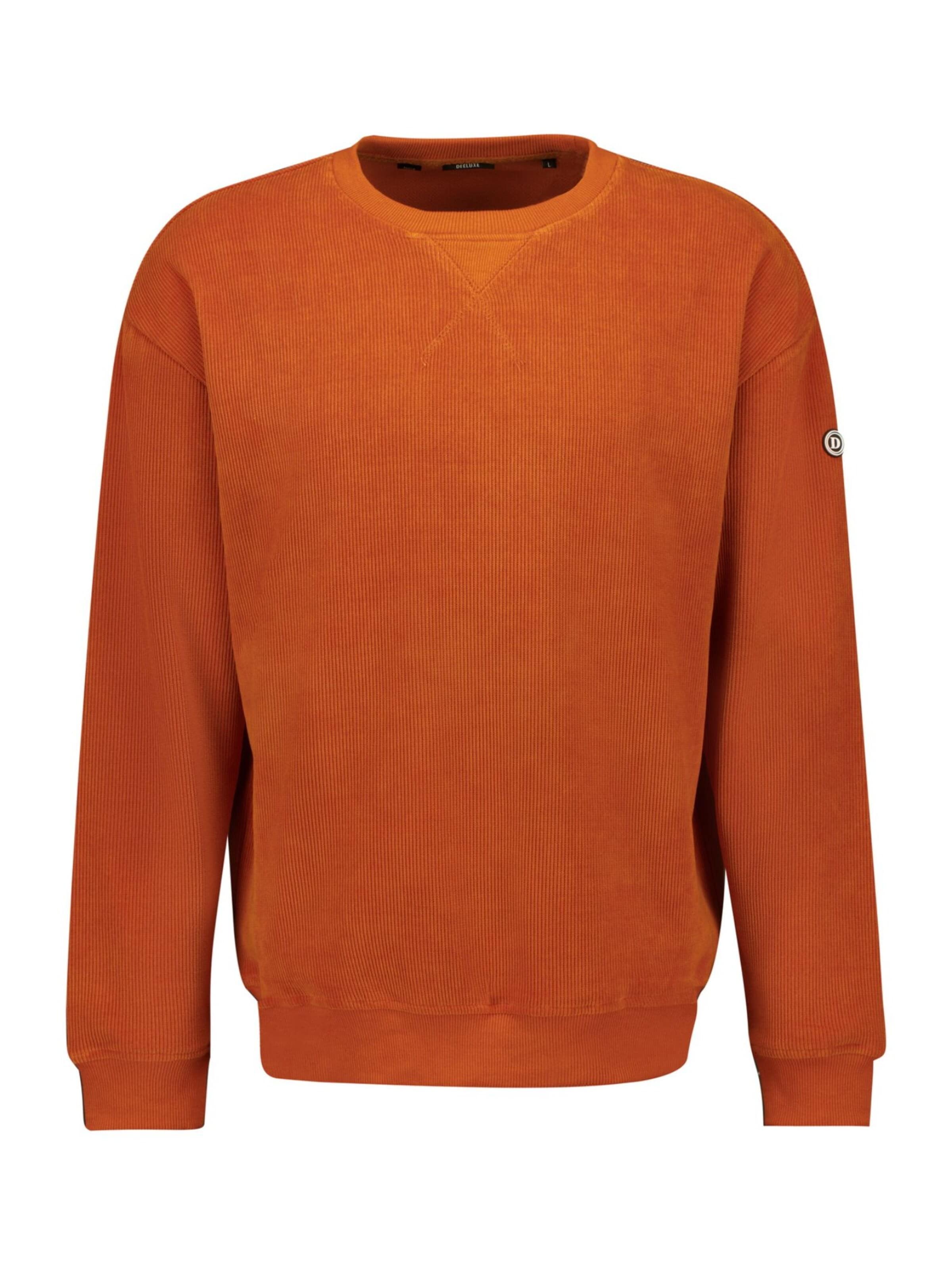 Sweat-shirt Deeluxe en orange : devant