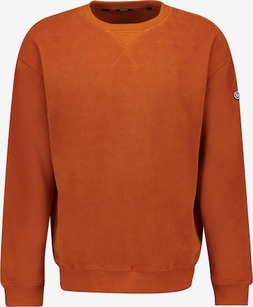 Sweat-shirt Deeluxe en orange : devant