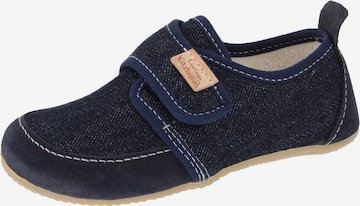 Living Kitzbühel Hausschuh 'Ulli Uni' in Blau: Vorderseite