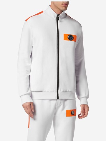 Plein Sport - Casaco em moletão em branco