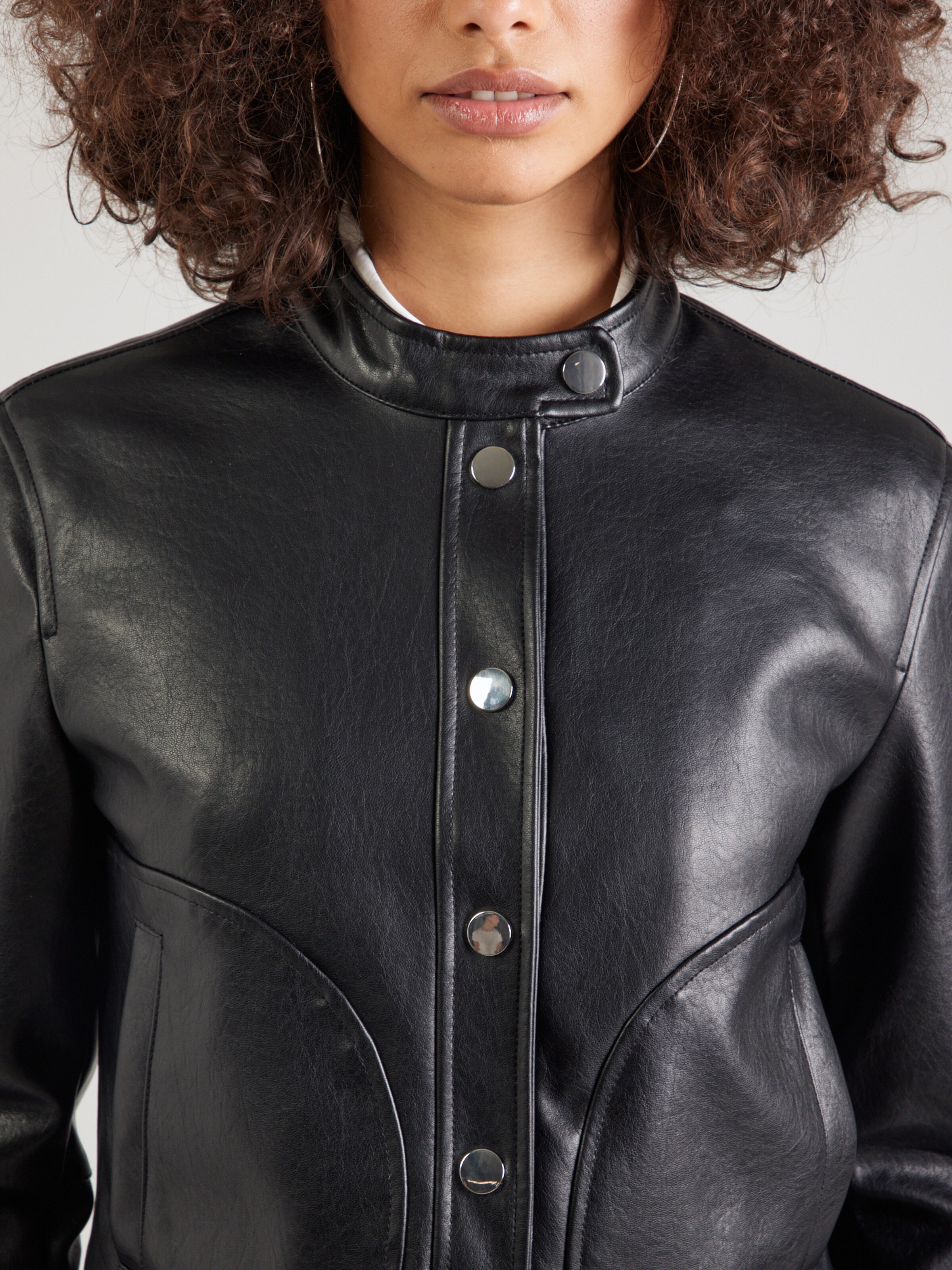 Sisley - レザージャケット Sisley Between-Season Jacket in Black | ABOUT YOU