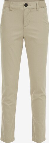 Coupe slim Pantalon WE Fashion en beige : devant