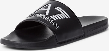 Mule EA7 Emporio Armani en noir : devant