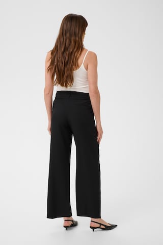 Kaffe - regular Pantalón 'LOUIS' en negro