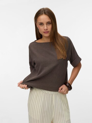 VERO MODA Blouse in Bruin: voorkant