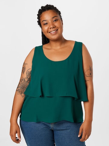 ABOUT YOU Curvy Top 'Gina' in Green: front