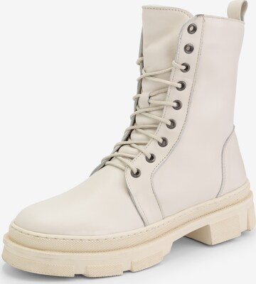 Bottines à lacets 'Aster' Mysa en blanc : devant