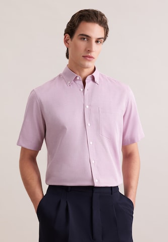 SEIDENSTICKER Regular fit Business shirt in Pink: front