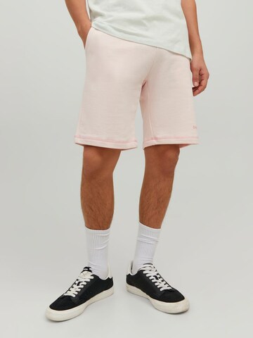 Loosefit Pantalon JACK & JONES en rose : devant