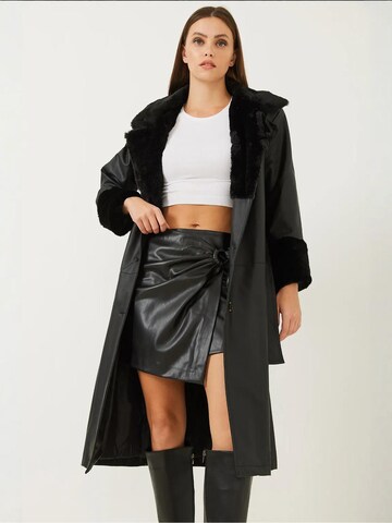 Manteau mi-saison Bianco Lucci en noir