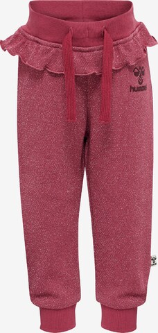 Hummel Tapered Broek 'Sally' in Rood: voorkant