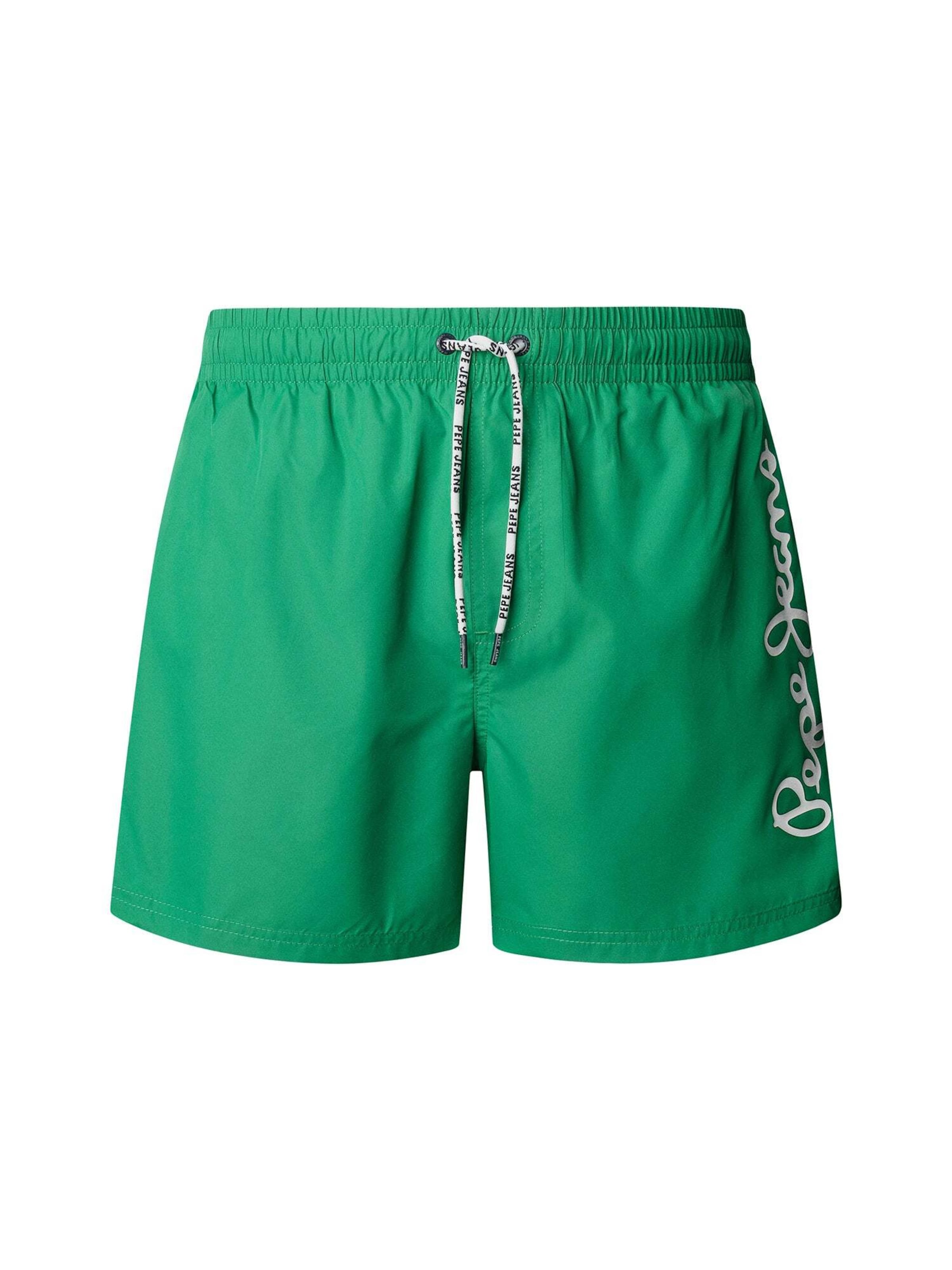 Pantaloncini da bagno Pepe Jeans di colore verde / bianco, Visualizzazione prodotti