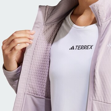 ADIDAS TERREX Athletic Fleece Jacket in Purple