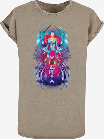 ABSOLUTE CULT T-Shirt  'Aquaman - Mera Dress' in Braun: predná strana