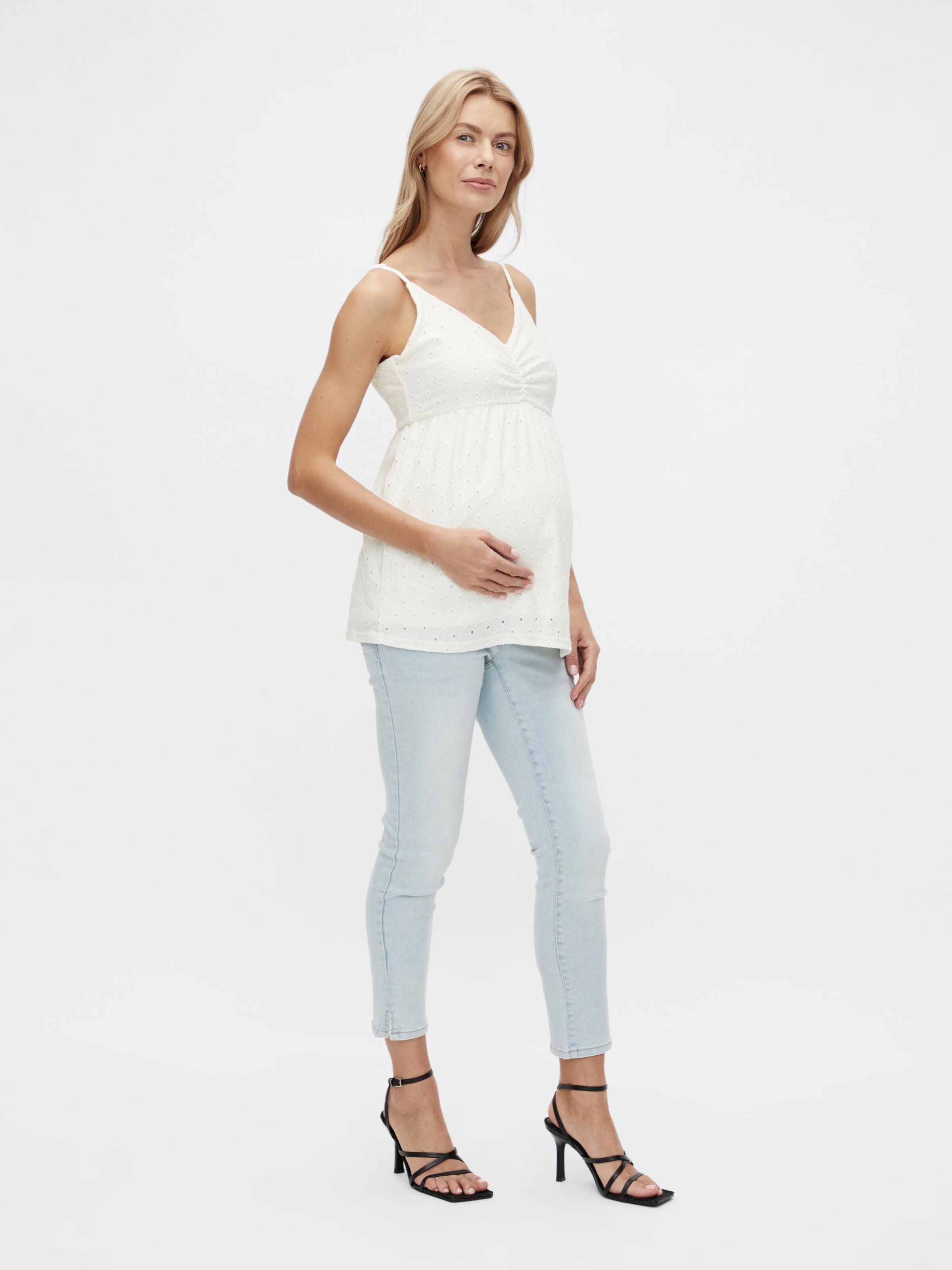Frauen Shirts & Tops MAMALICIOUS Top 'Benedicte' in Offwhite - LB02631