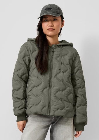 QS Between-season jacket in Green: front