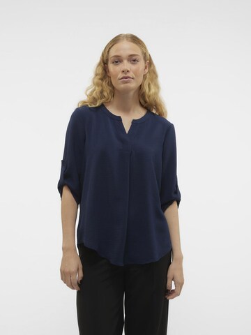 VERO MODA Blouse in Blauw: voorkant