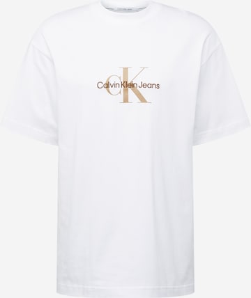 Calvin Klein Jeans T-Shirt in Weiß: predná strana