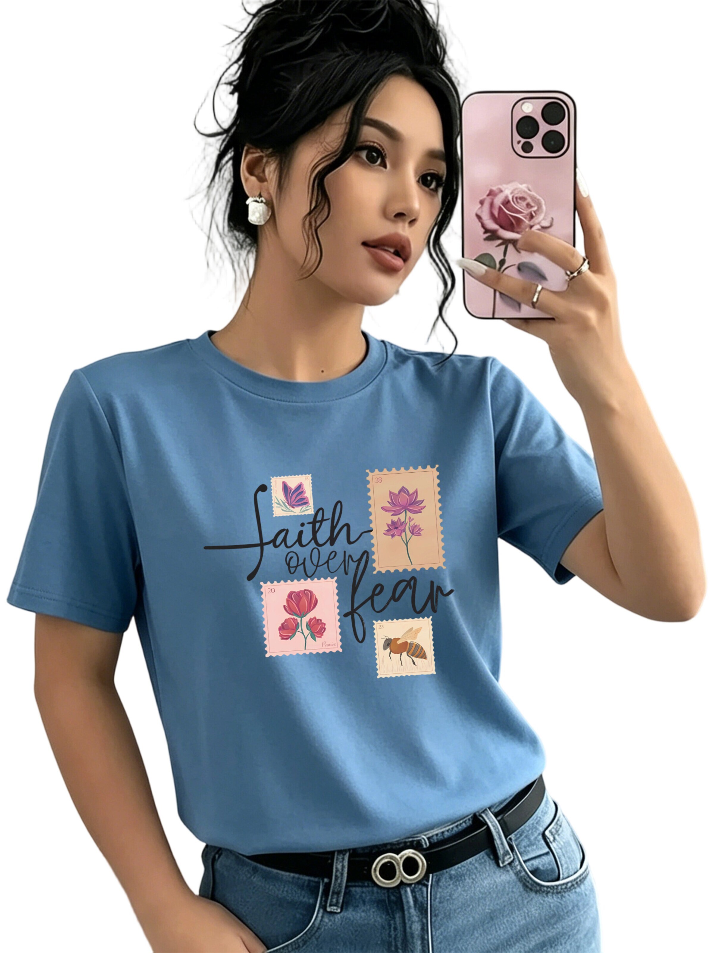 GORHEY Oversizeshirt‌‌‌‌‌‌‌‌ in Blau: Vorderseite