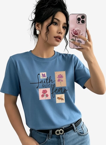 GORHEY Oversized shirt in Blue: front