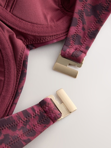 Next Bandeau Góra bikini w kolorze fioletowy