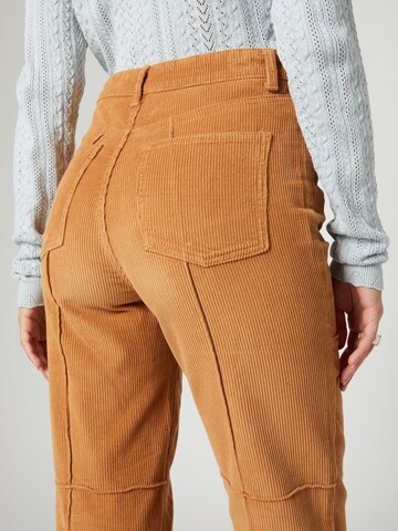 florence by mills exclusive for ABOUT YOU Regular Trousers 'Foxglove' in Brown