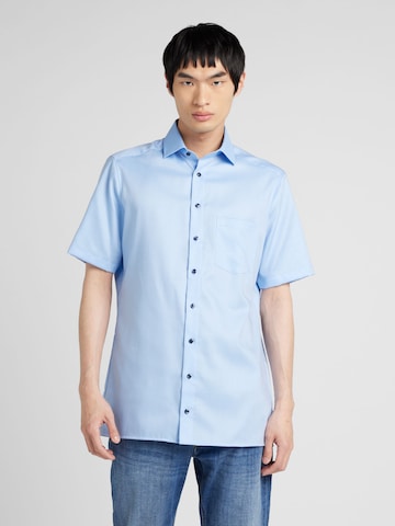 OLYMP Regularny krój Koszula w kolorze niebieski: przód