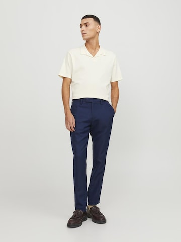 JACK & JONES Slimfit Bukser med fals 'Marco' i blå