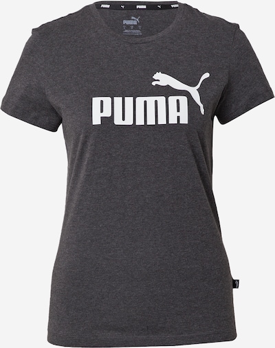 PUMA Λειτουργικό μπλουζάκι 'Essential' σε σκούρο γκρι / λευκό, Άποψη προϊόντος