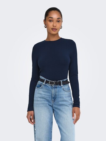 ONLY Shirt 'ONLBamboo' in Blau: Vorderseite