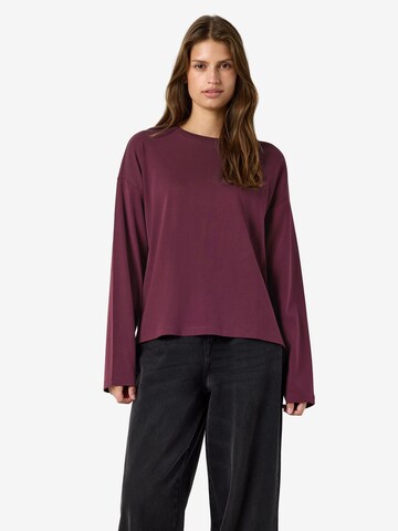 Noisy may Shirt 'NMMocca' in Lila: voorkant
