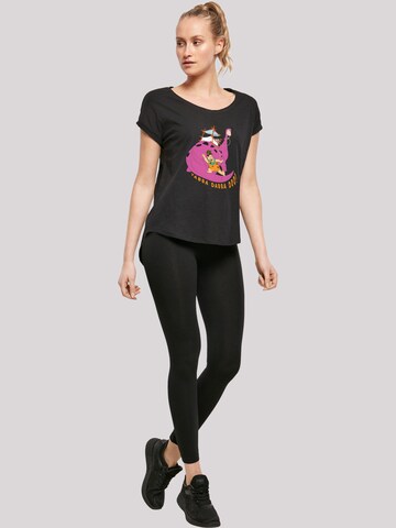 F4NT4STIC T-Shirt 'Die Familie Feuerstein Yabba Dabba Doo' in Schwarz