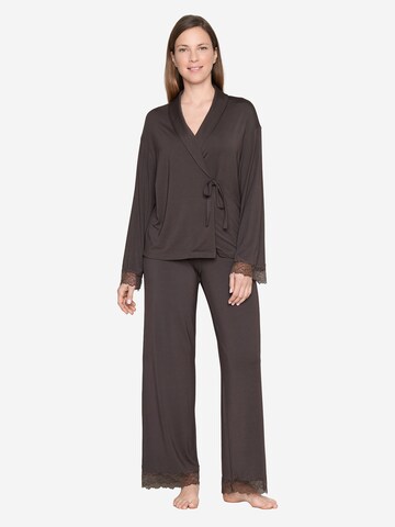 JOOP! Gebreid vest ' Loungewear ' in Bruin