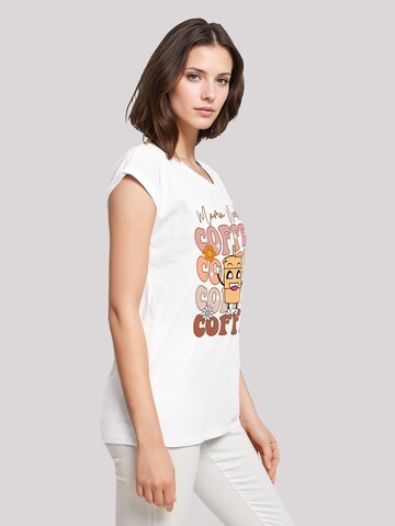 T-shirt 'Mothers Day Coffee Lover Mom Caffeine Addiction Coffee Cup' F4NT4STIC en blanc