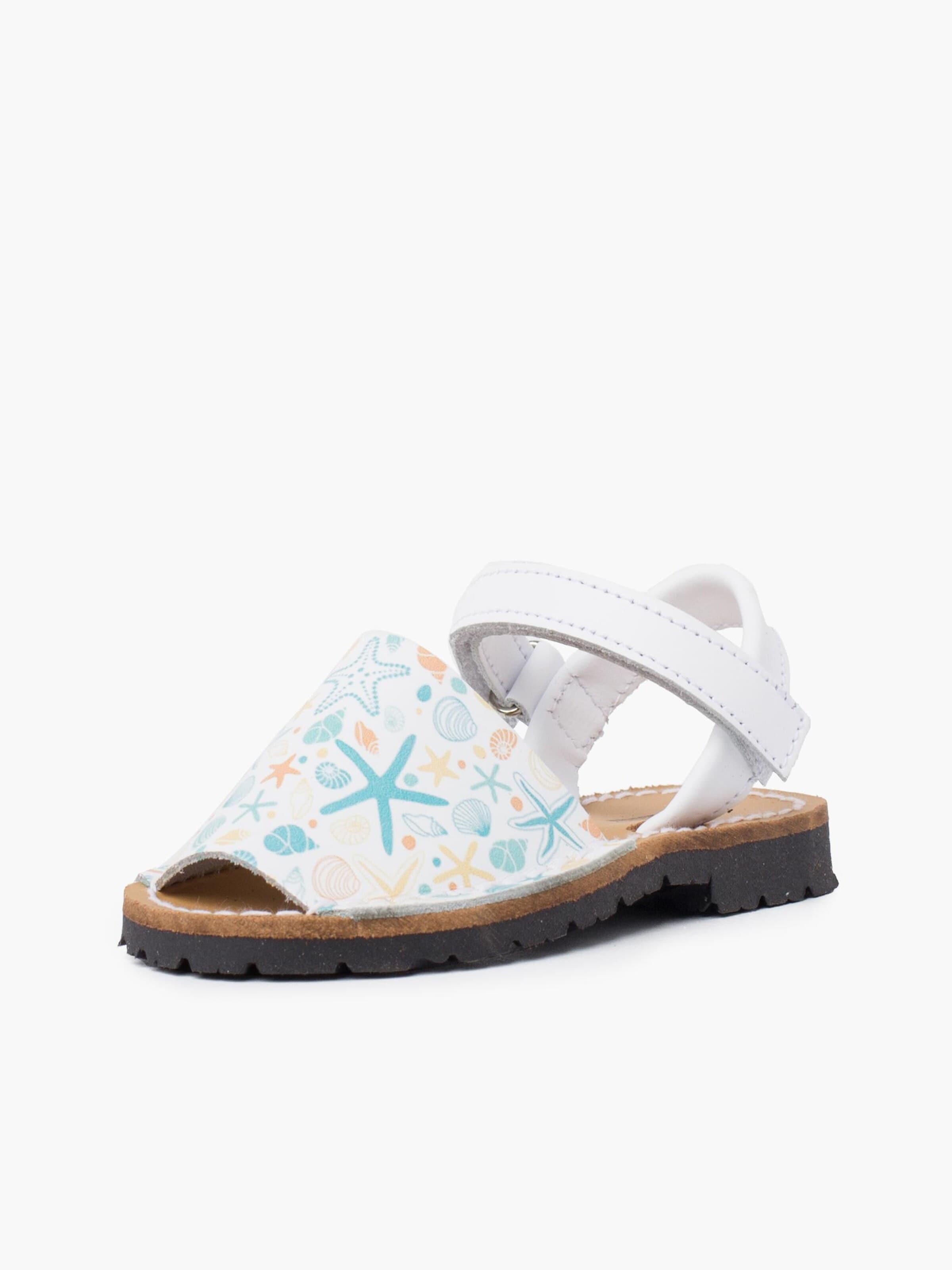Sandales Pisamonas en blanc : devant