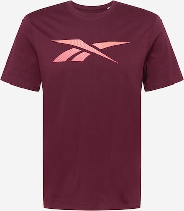 Reebok Functioneel shirt in Rood: voorkant