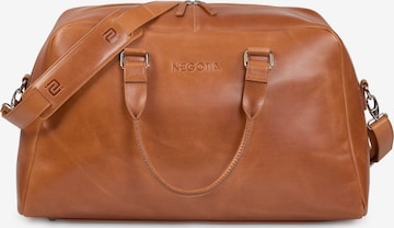 NEGOTIA Leather Weekender 'Valen' in Braun: Vorderseite