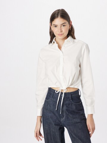 Pepe Jeans Blouse in Wit: voorkant