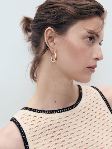 MANGO Top 'FLEUR' in Beige