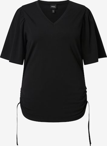 Ulla Popken Shirt in Zwart: voorkant