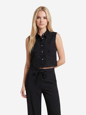 Maglietta 'Onlalithea Sl Short Emb Wvn 15371174' di ONLY in nero
