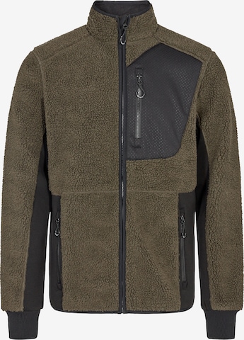 Sunwill Between-Season Jacket 'Urban Track Fiber Pile ' in Green: front