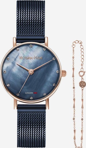 Victoria Hyde Analoog horloge 'Loughton' in Blauw: voorkant
