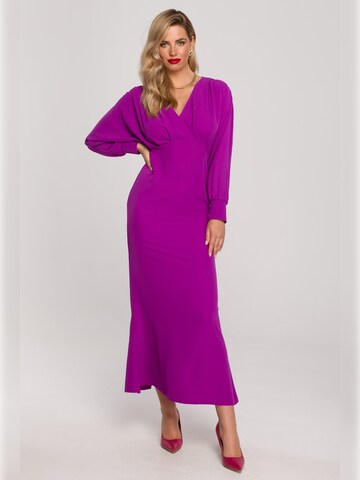 Makover Dress ' K143 ' in Purple