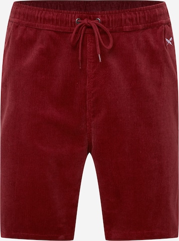 Iriedaily Trousers 'Corvin' in Red: front