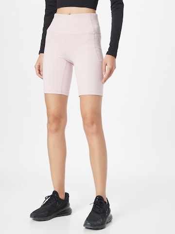 UNDER ARMOUR Workout Pants 'Meridian' in Pink: front