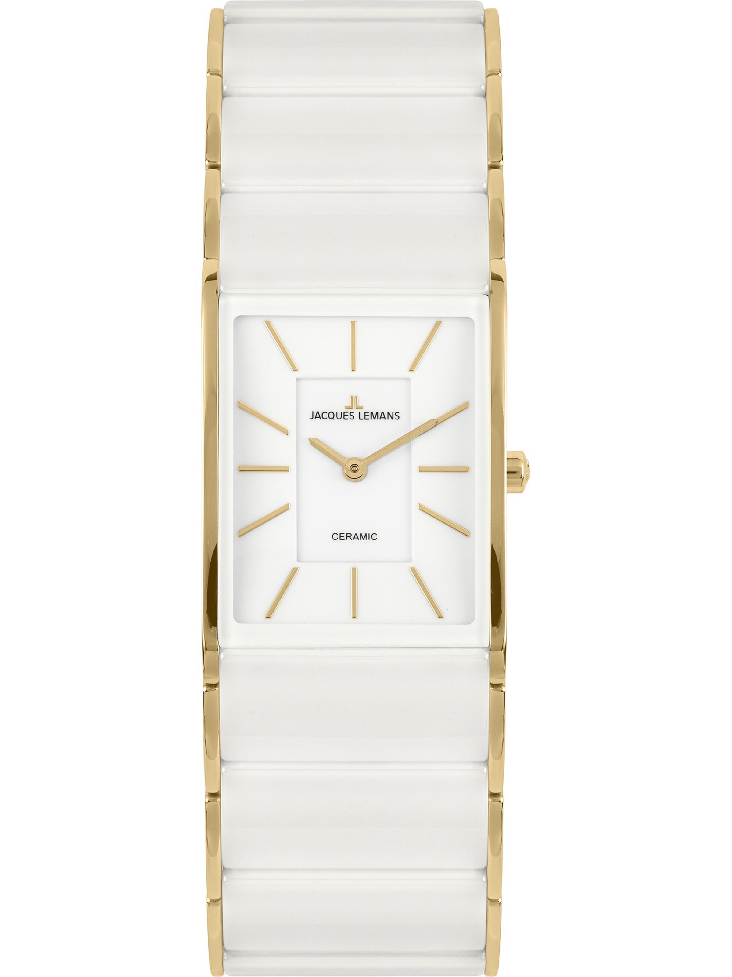 Jacques Lemans Uhr in Weiß: Vorderseite