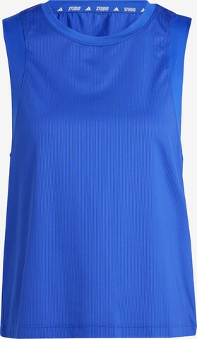 ADIDAS PERFORMANCE Sports Top 'Studio' in Blue: front