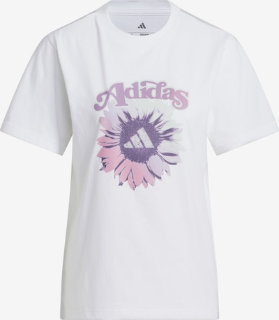Tricou funcțional 'FLORAL' ADIDAS SPORTSWEAR pe gri deschis / lila / mauve / alb, Vizualizare produs