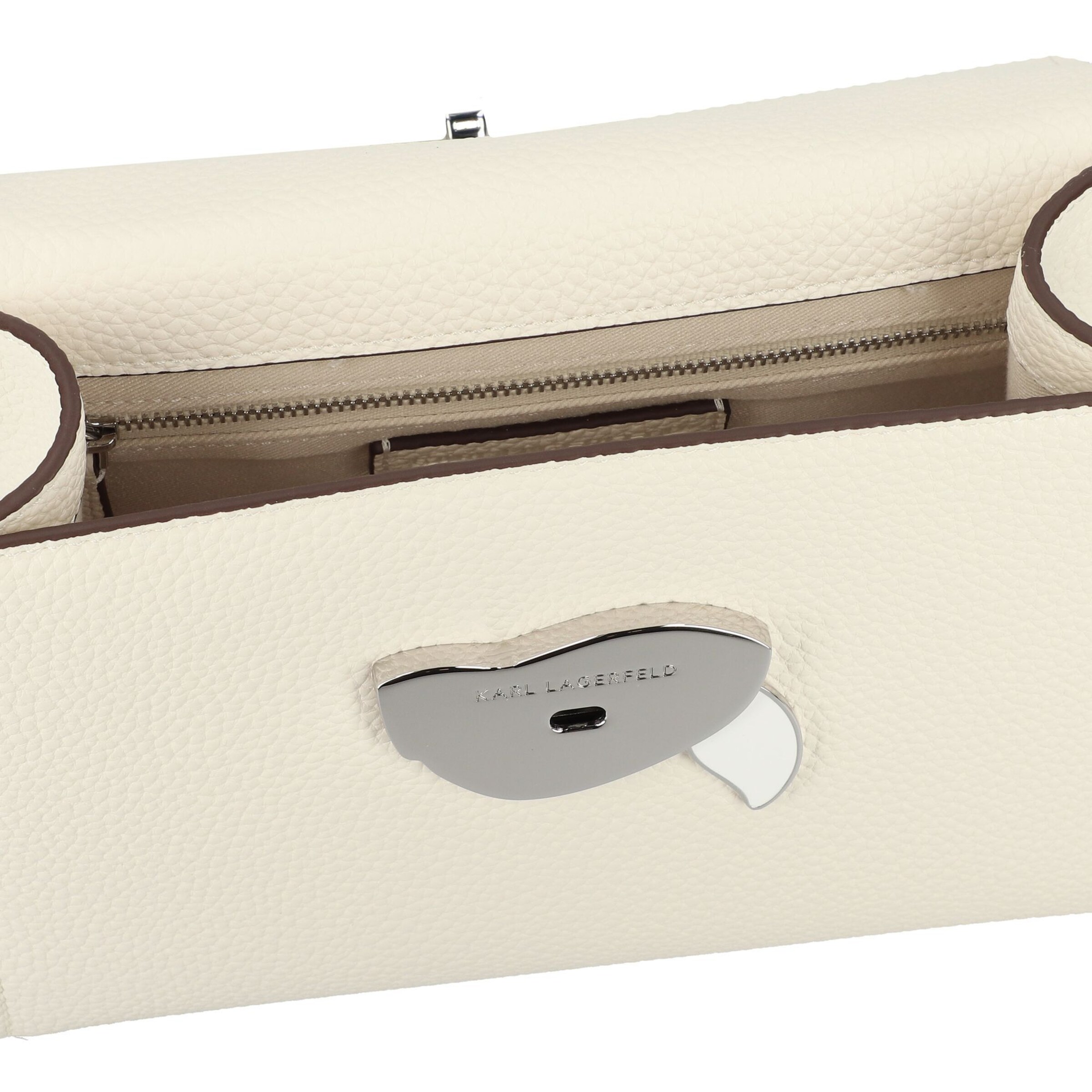 Borsa a mano 'Ikon' di Karl Lagerfeld in bianco